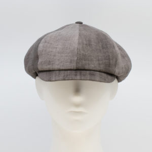 Linen: Peaky Cap - Brown (Mens)