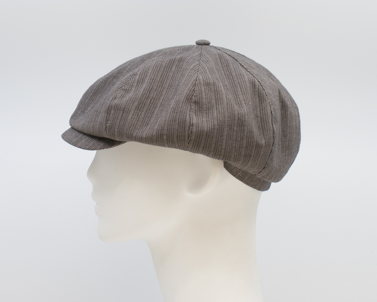 Spring Infusion: Peaky Cap - Taupe (Mens) (Side View)