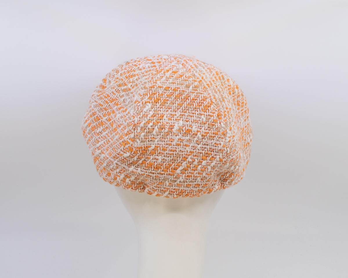 Cap Collection: Dyllan - Orange Tweed (Back View)