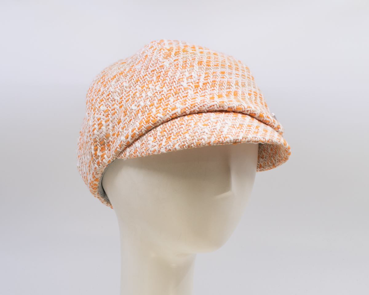 Cap Collection: Dyllan - Orange Tweed (Side View 2)