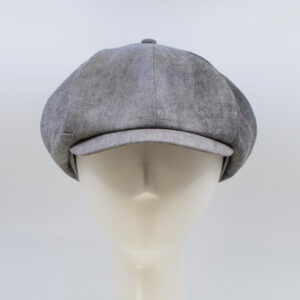 Cap Collection: Peaky Cap (Linen) - Grey