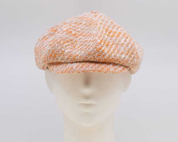Cap Collection: Peaky Cap (Tweed) (Mens) - Orange
