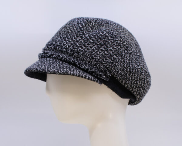 Black & Grey: Penny - Tweed (Side View)