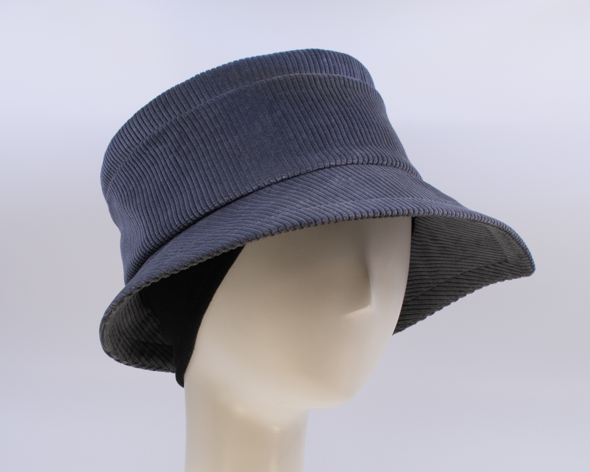 Corduroy: Grace - Light Grey (Side View 2) (Ear Cuff)