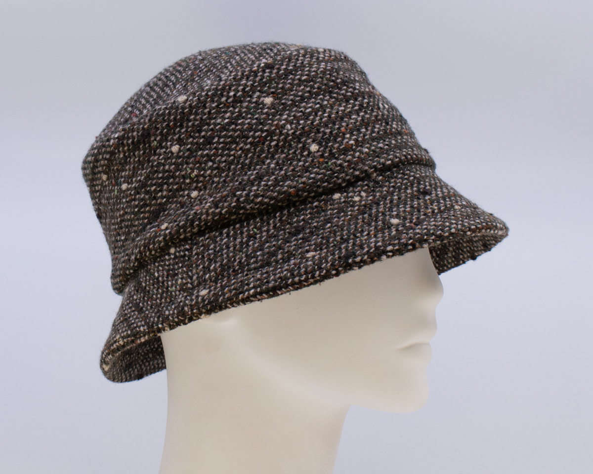 Green Tweeds: Avery (Mens) - Olive Monodo (Side View 2)