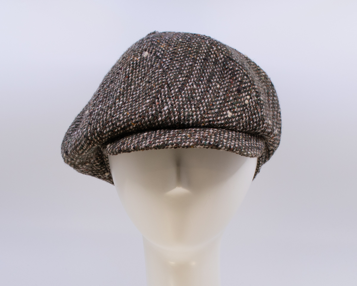 Green Tweeds: Peaky Cap - Olive Monodo
