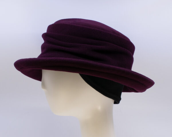 Wool Classic: Claudia (Cashmere) - Maroon (Side View) (Ear Cuff)