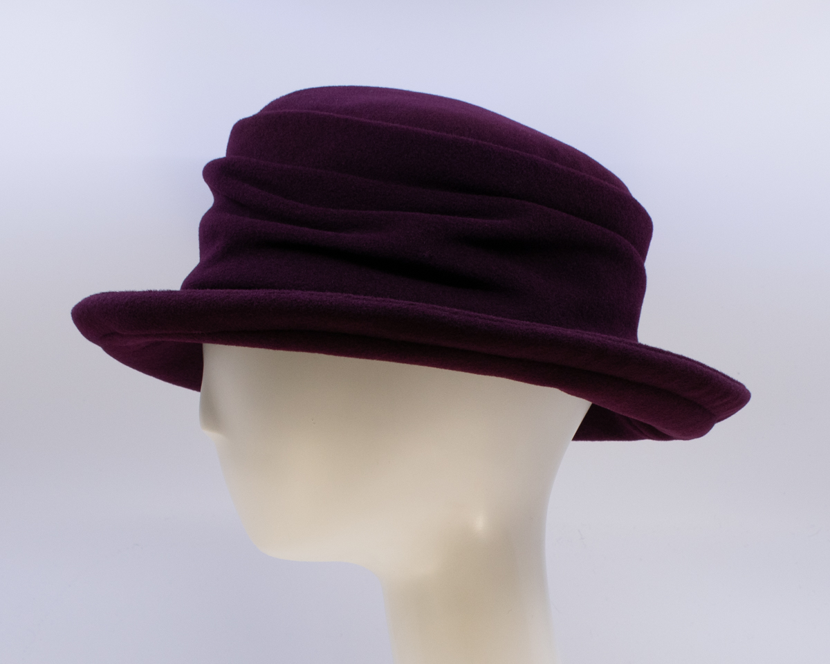 Wool Classic: Claudia (Cashmere) - Maroon (Side View)