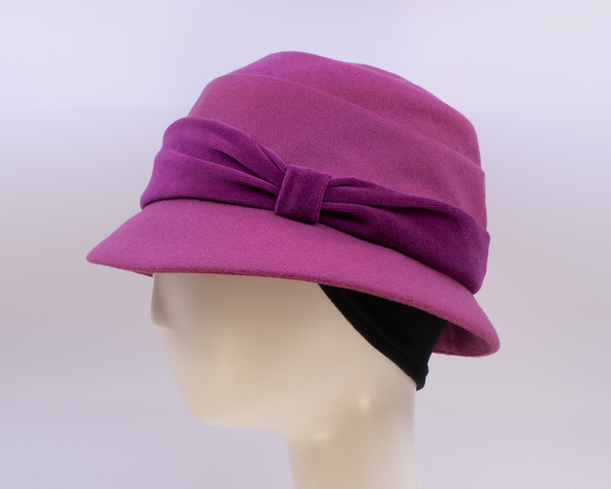 Wool Classic: Freda (Velvet) - Carnation/Carnation (Side View) (Ear Cuff)