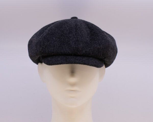 Mohair: Peaky Cap (Mens) - Charcoal