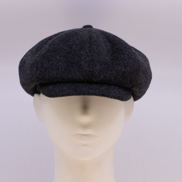 Mohair: Peaky Cap (Mens) - Charcoal