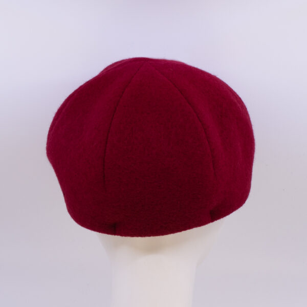 Boiled Wool: Dyllan - Ruby (Back View)