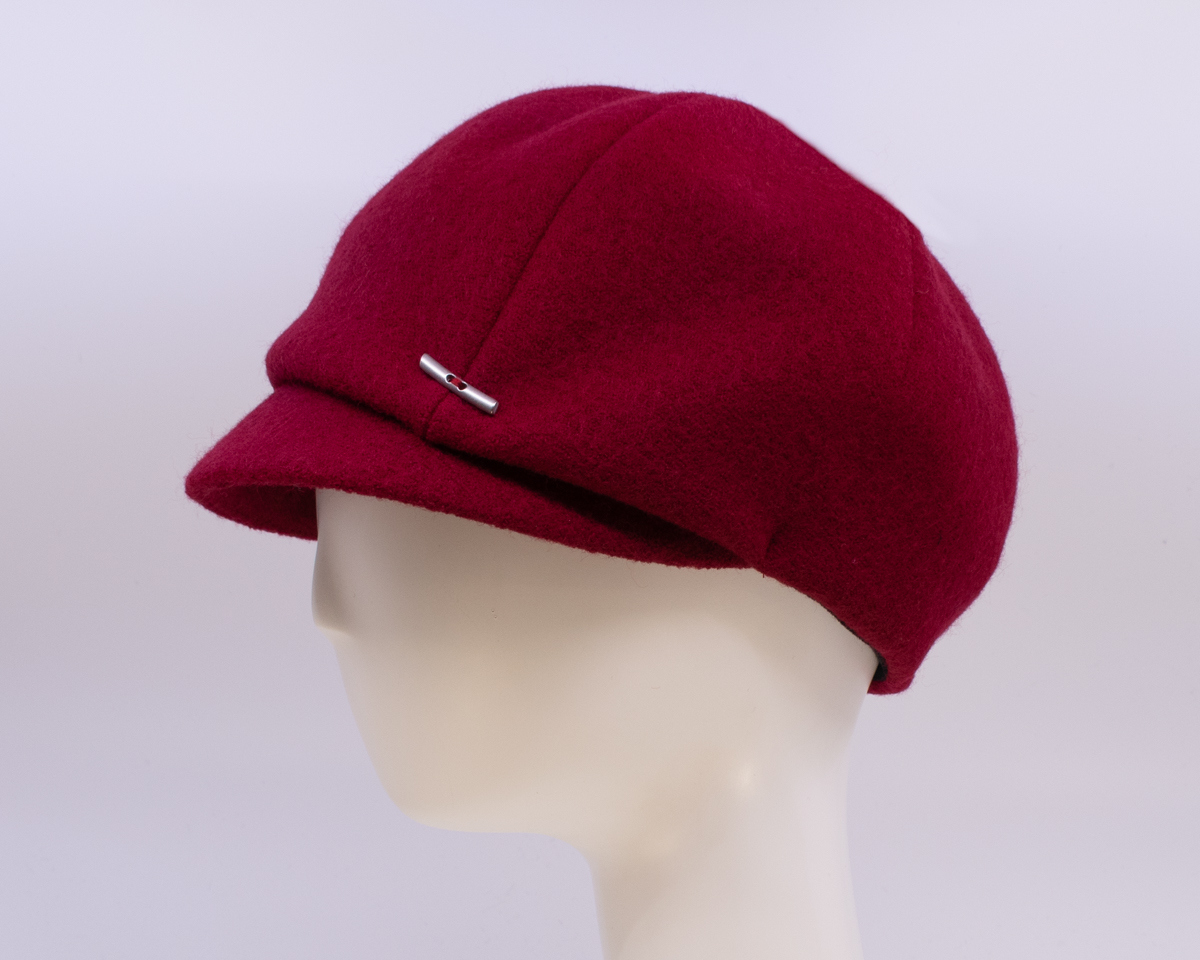 Boiled Wool: Dyllan - Ruby (Side View)