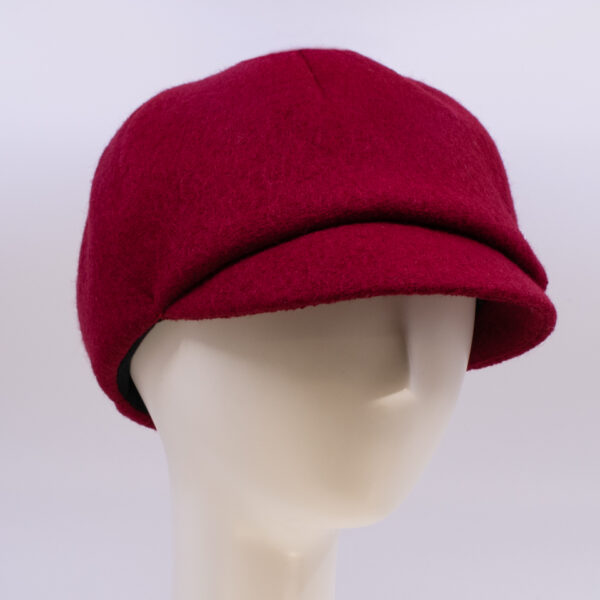 Boiled Wool: Dyllan - Ruby (Side View 2)