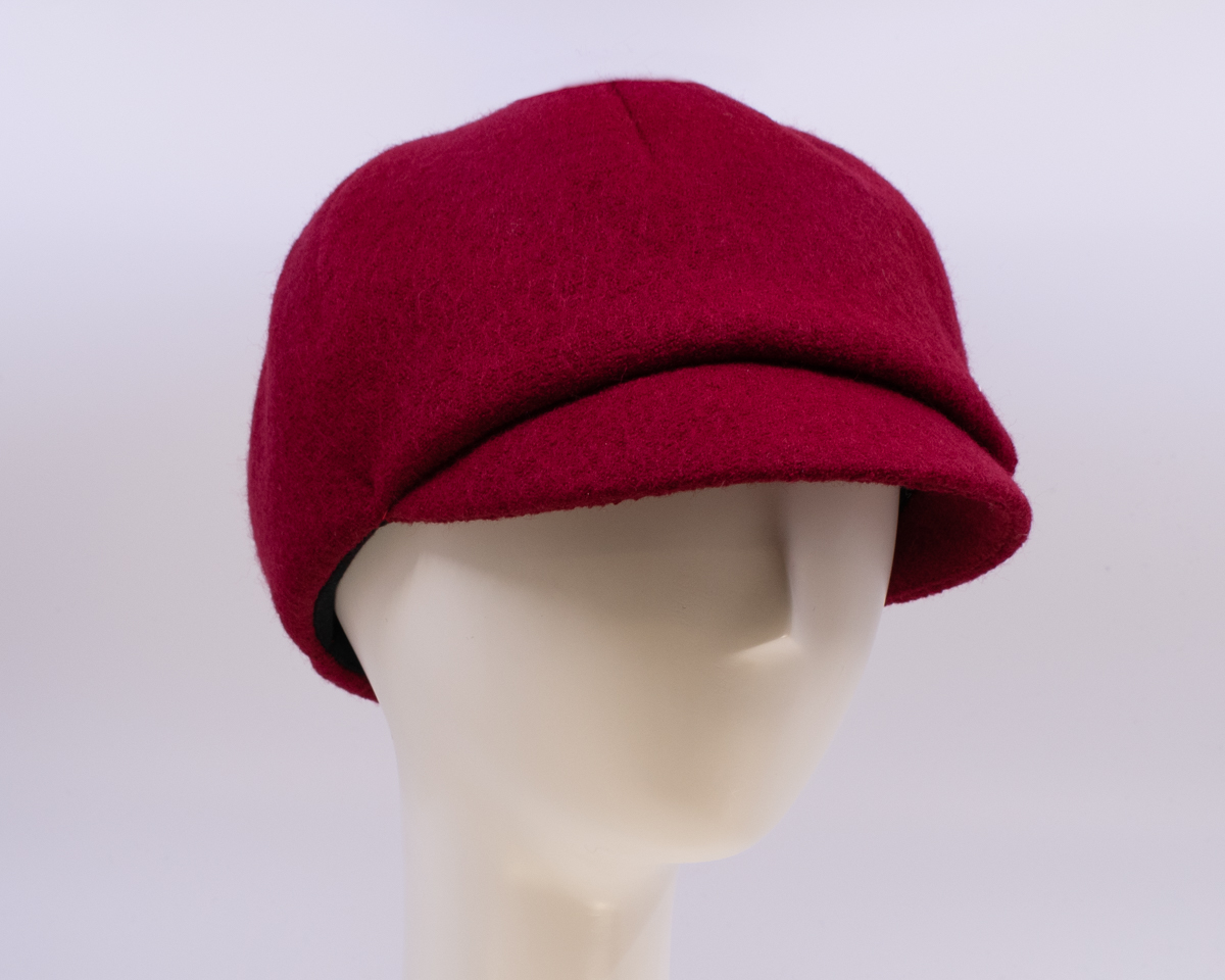 Boiled Wool: Dyllan - Ruby (Side View 2)