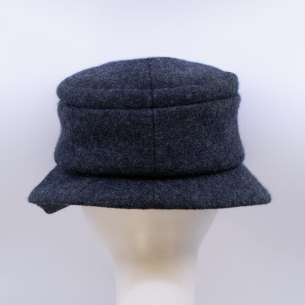 Boiled Wool: Grace - Heather Grey (Back View)