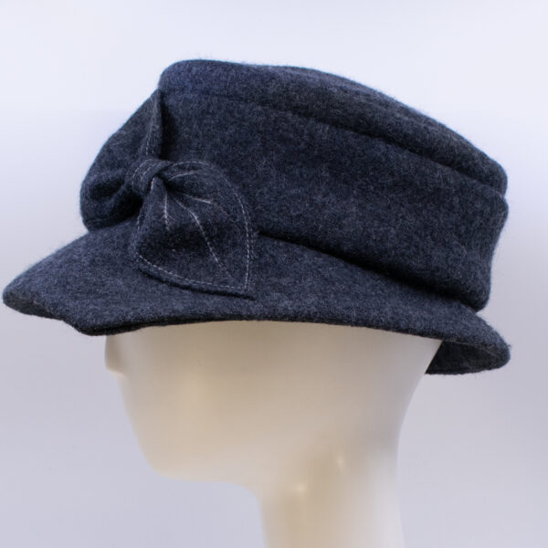 Boiled Wool: Grace - Heather Grey (Side View)