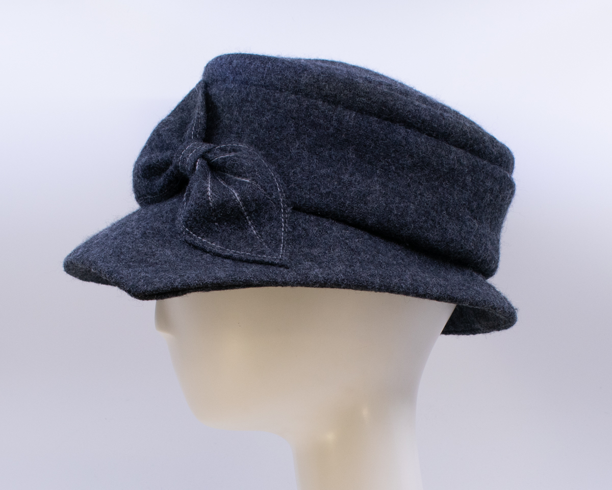 Boiled Wool: Grace - Heather Grey (Side View)