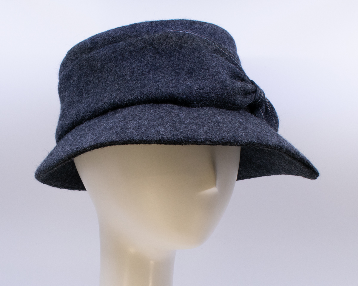 Boiled Wool: Grace - Heather Grey (Side View 2)