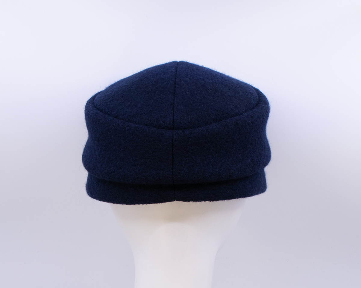 Boiled Wool: Mao Now - Navy (Back View)