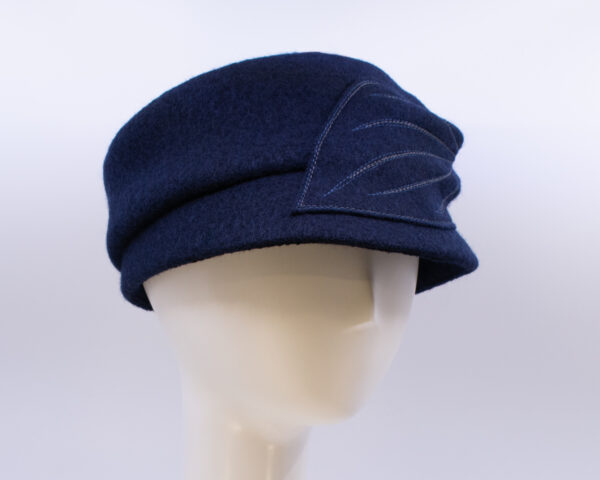 Boiled Wool: Mao Now - Navy (Side View 2)