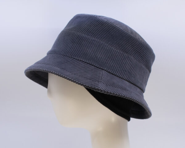 Corduroy: Finley - Light Grey (Side View) (Ear Cuff)