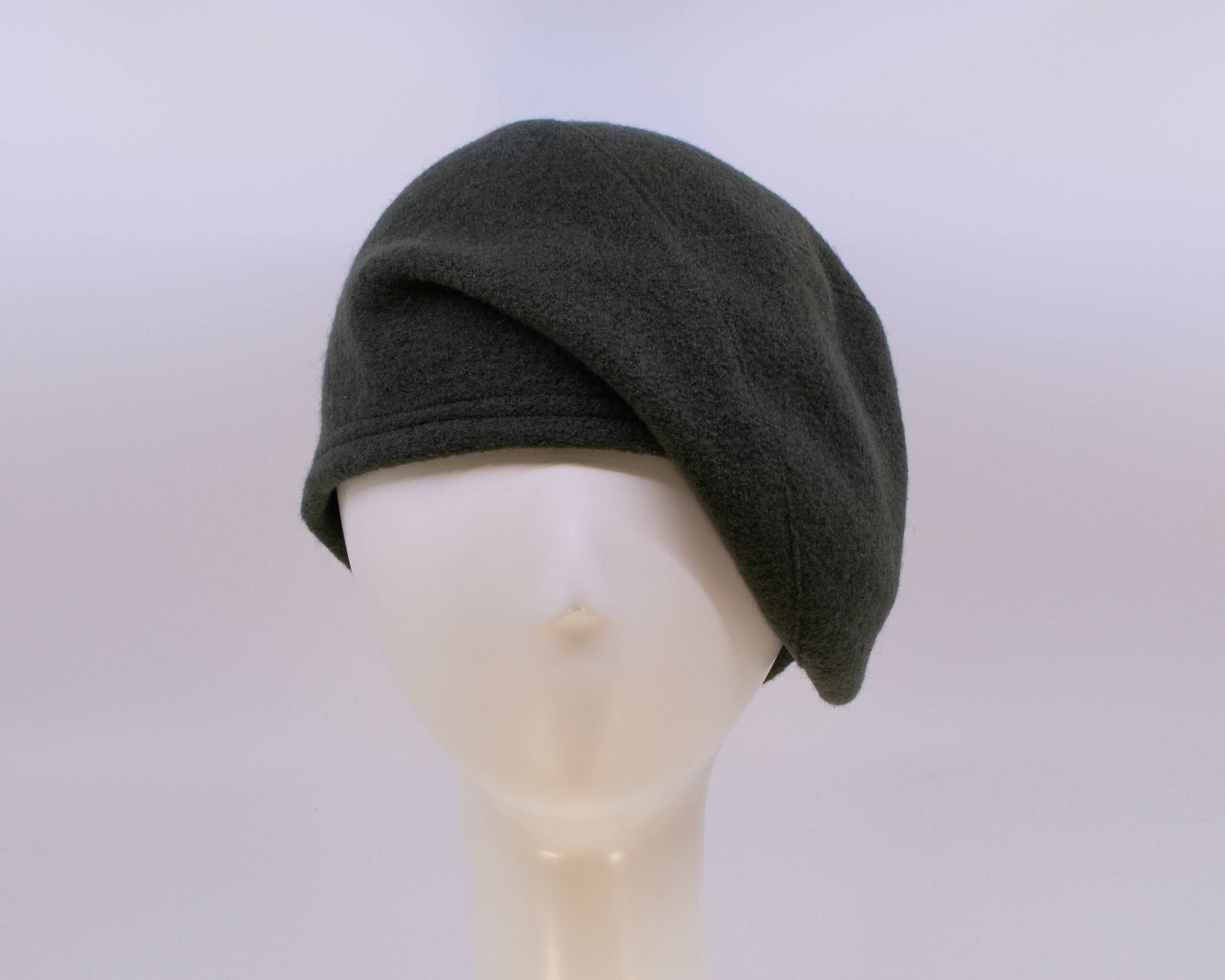 Boiled Wool: Beret - Forest
