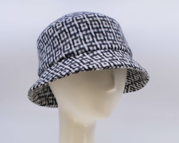 Mohair: Avery - Black/White Check (Side View 2)