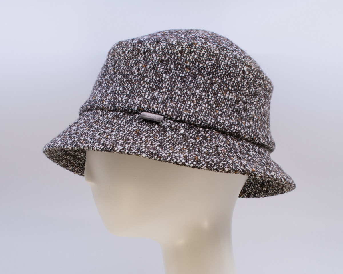 Neutral Zone: Avery - Chocolate Tweed (Side View)