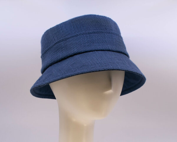 Indigo: Finley - Navy Burlap (Side View 2)