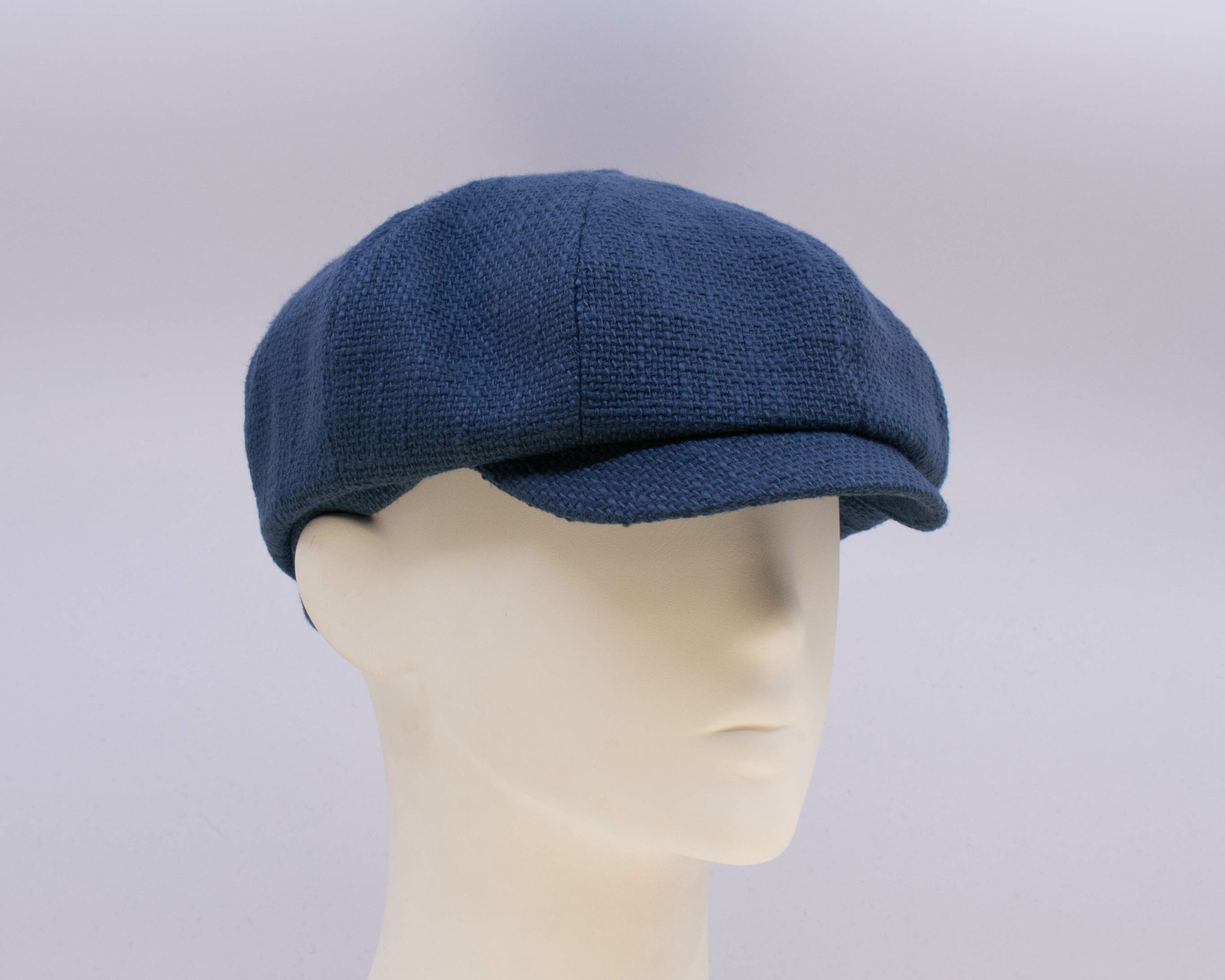 Indigo: Peaky Cap (Mens) - Navy Burlap (Side View 2)