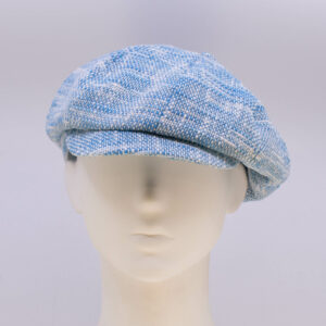 Indigo: Peaky Cap (Mens) - Sky Tweed