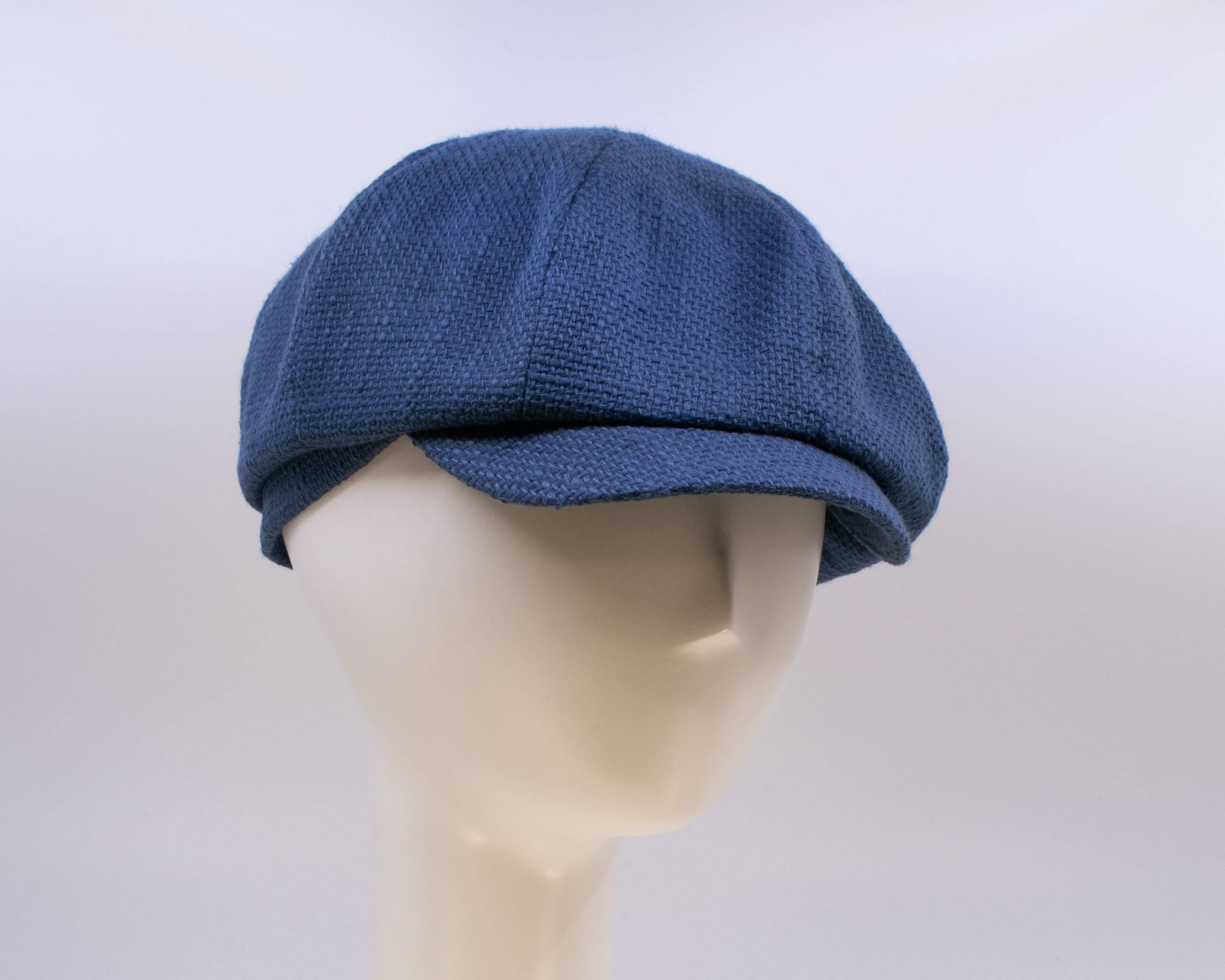 Indigo: Peaky Cap - Navy Burlap (Side View 2)