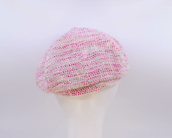 Rose Garden: Peaky Cap - Rose Tweed (Back View)