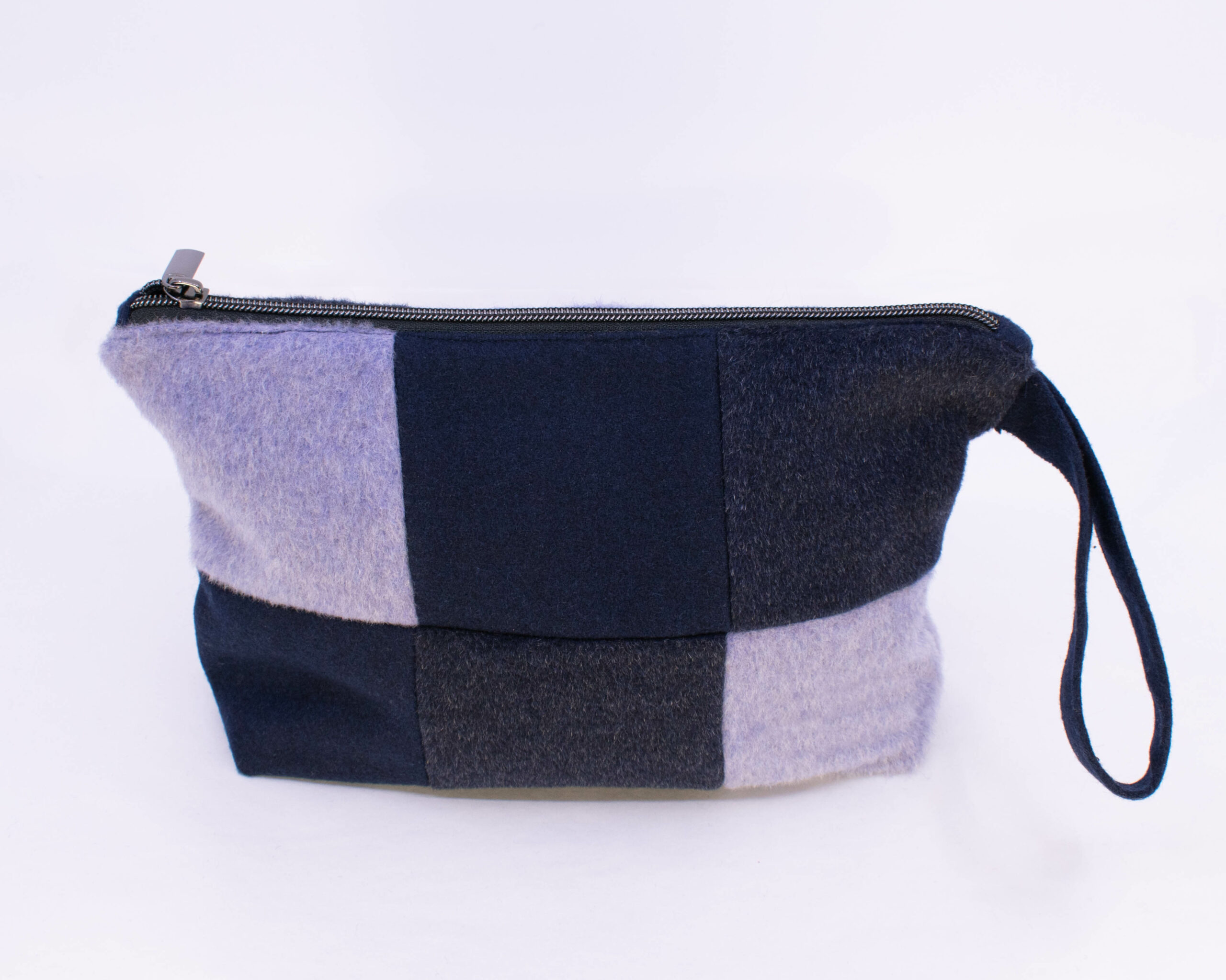 Patchwork Handbag - Navy/Ice-2