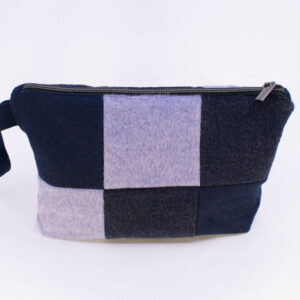 Patchwork Handbag - Navy/Ice