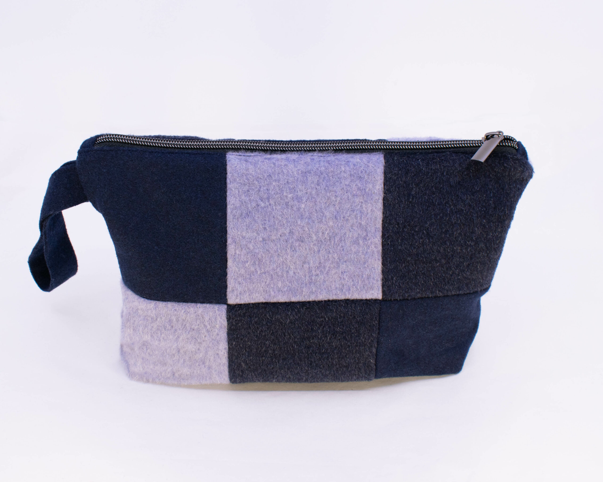 Patchwork Handbag - Navy/Ice