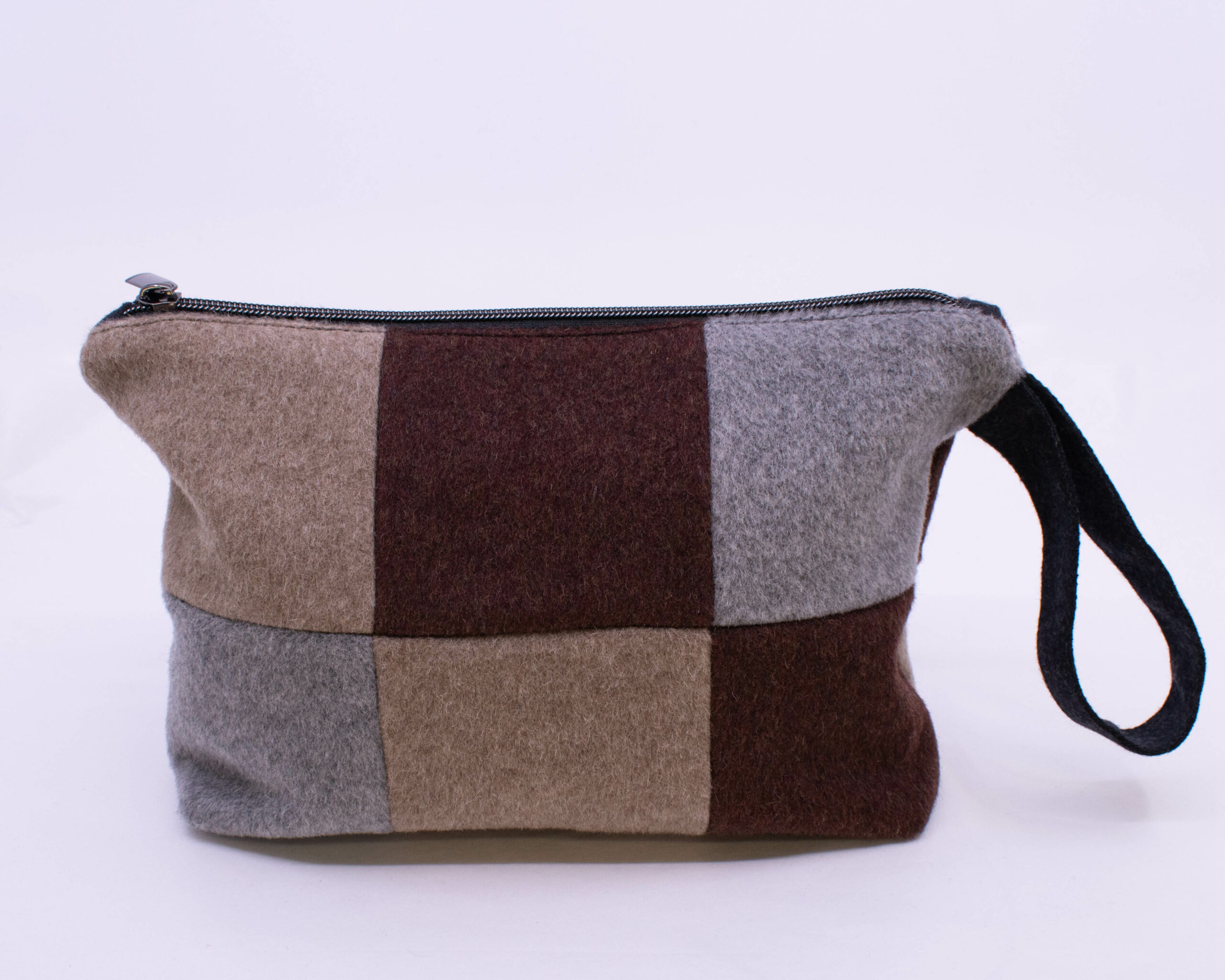 Patchwork Handbag - Neutrals/Grey-2
