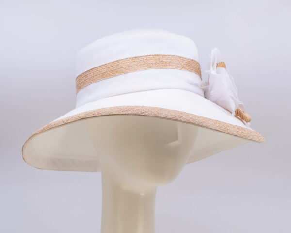 Lake Country: Isabella - White/Rattan (Side View 2)