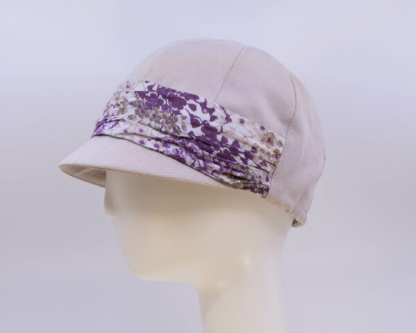Plums: Jeanne - Bone/Violet (Side View)