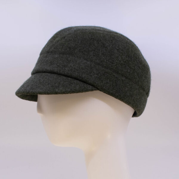 Boiled Wool: Casey - Loden (Side View)