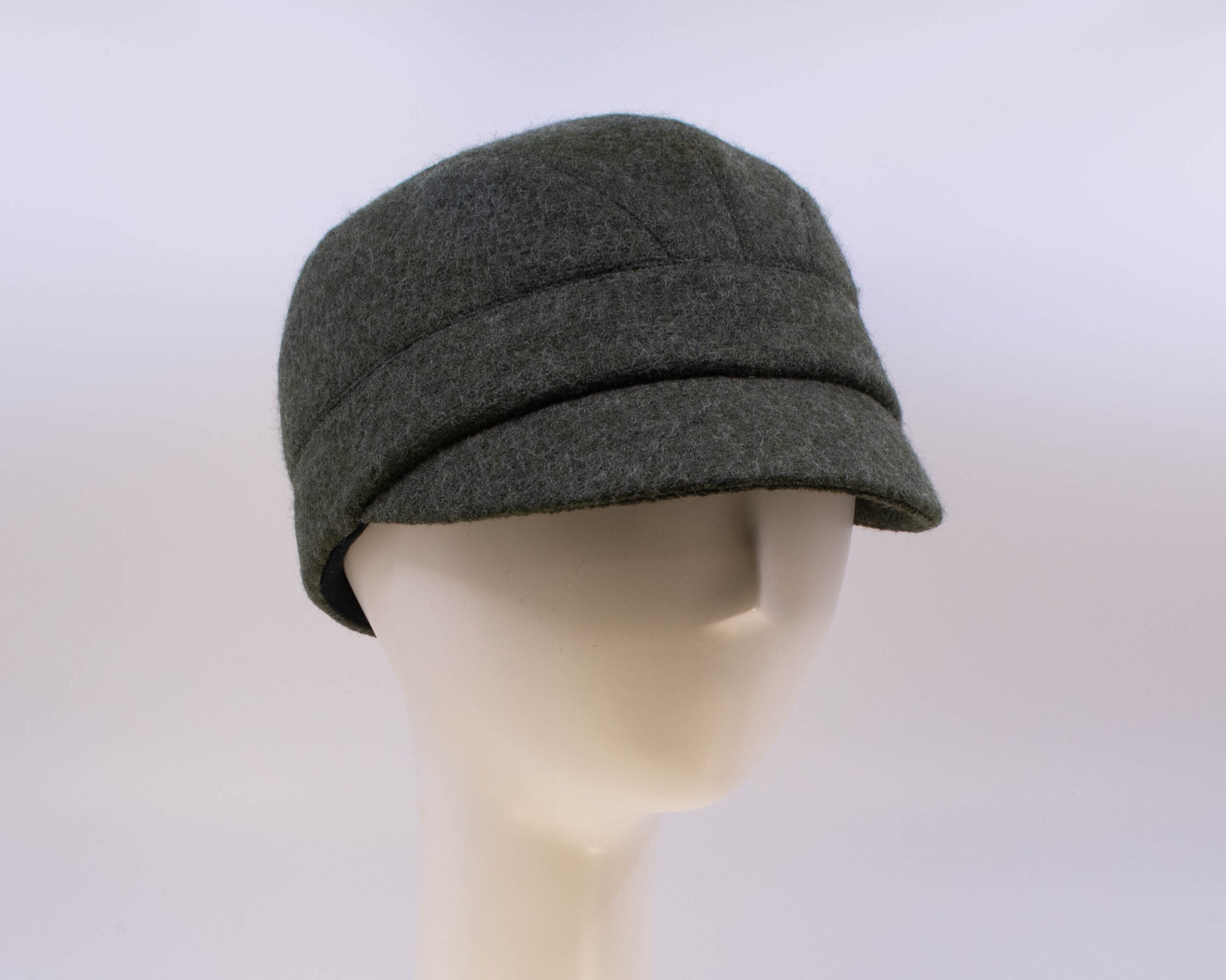 Boiled Wool: Casey - Loden (Side View 2)