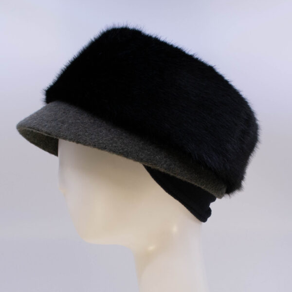 Mohair: Trapper Jane - Loden/Sochi (Faux Fur) (Side View Ear Cuff)