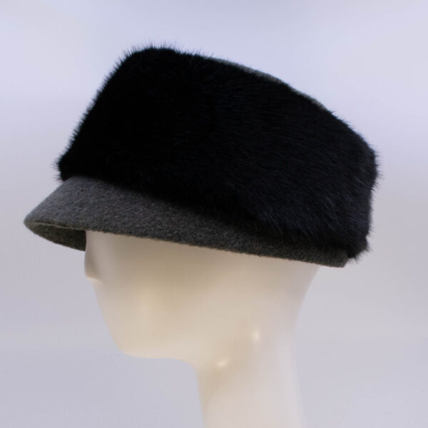 Mohair: Trapper Jane - Loden/Sochi (Faux Fur) (Side View)