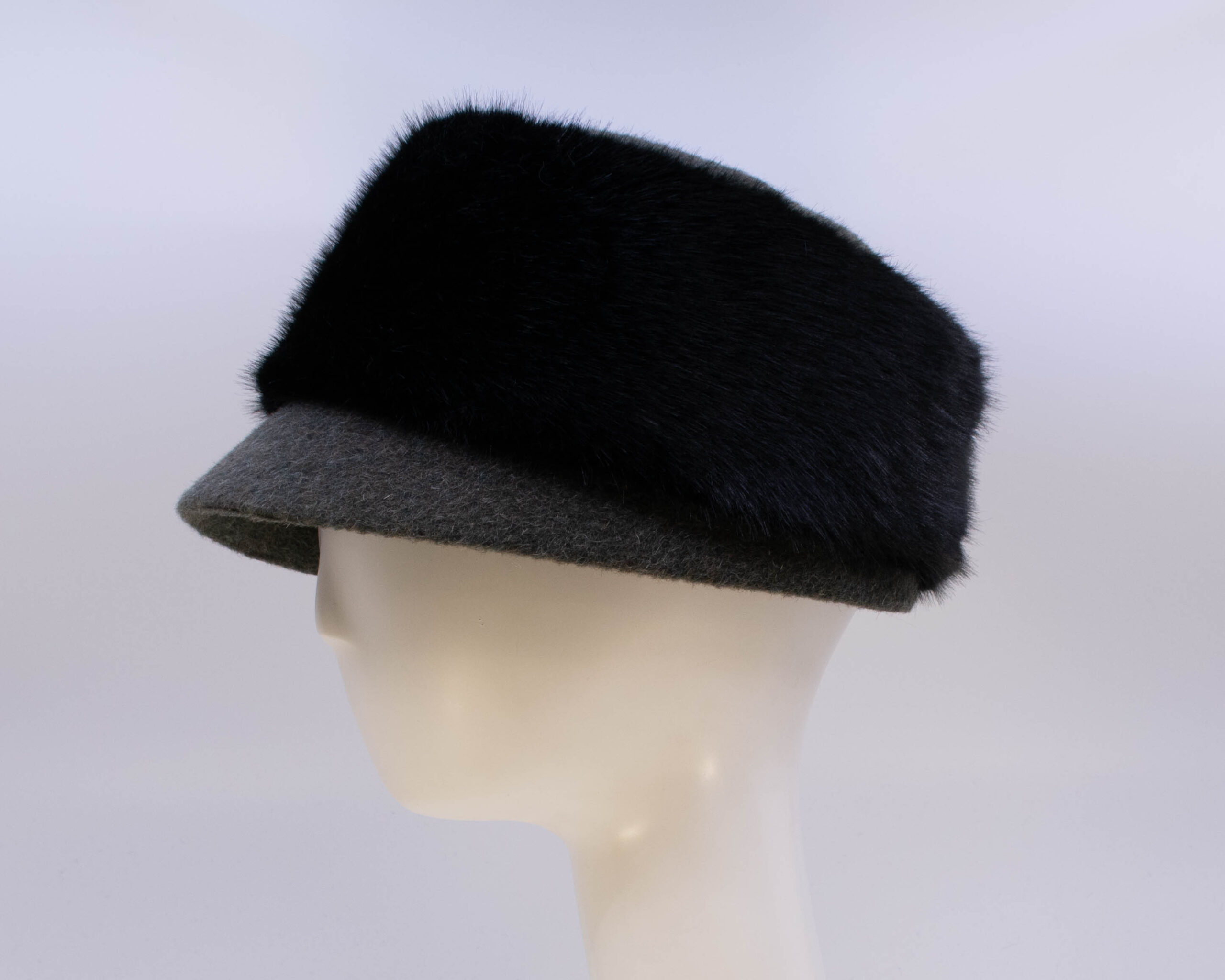 Mohair: Trapper Jane - Loden/Sochi (Faux Fur) (Side View)