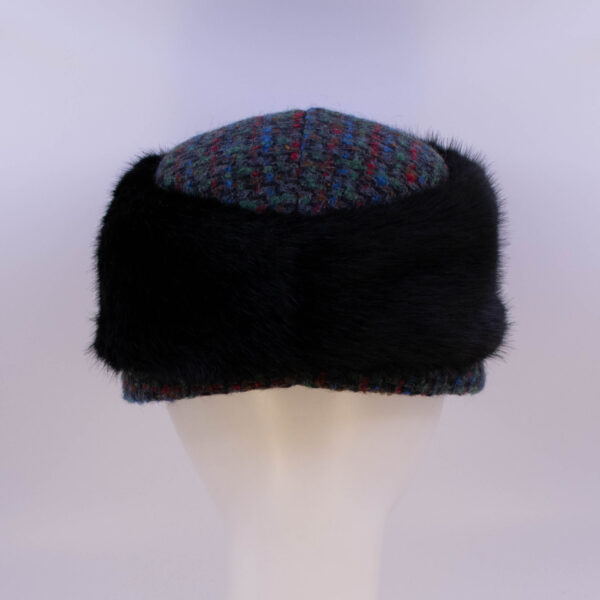 Mohair: Trapper Jane - Tweed/Sochi (Faux Fur) (Back View)