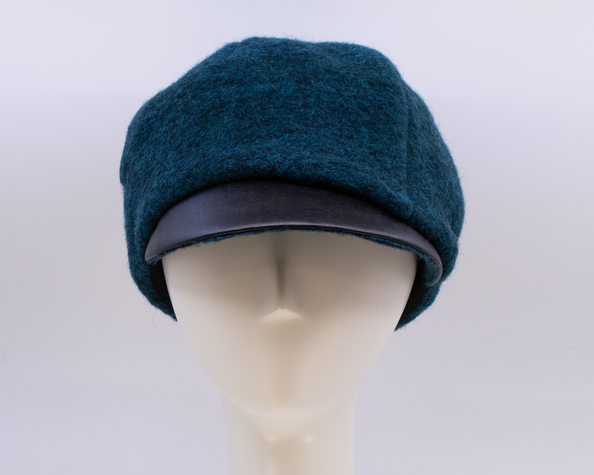 Cap Collection: Dyllan - Teal Brushed Wool