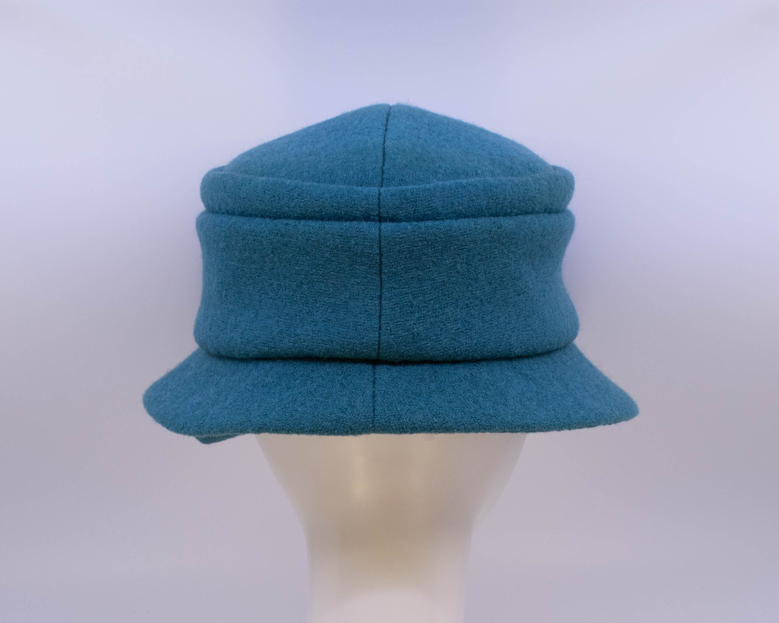 Boiled Wool: Grace - Aqua (Back View)