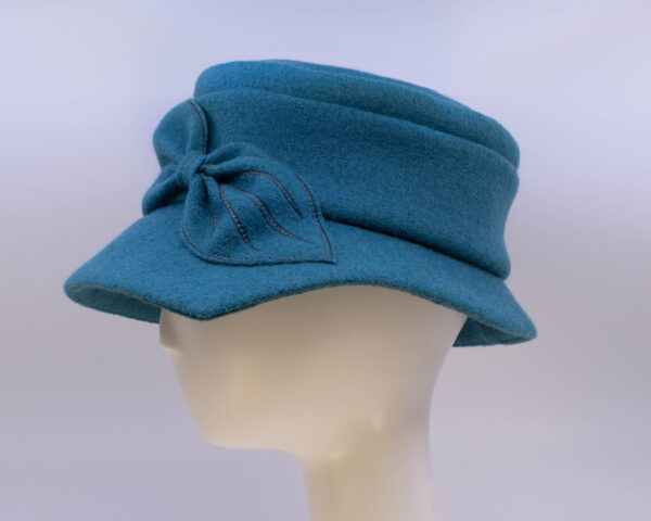 Boiled Wool: Grace - Aqua (Side View)