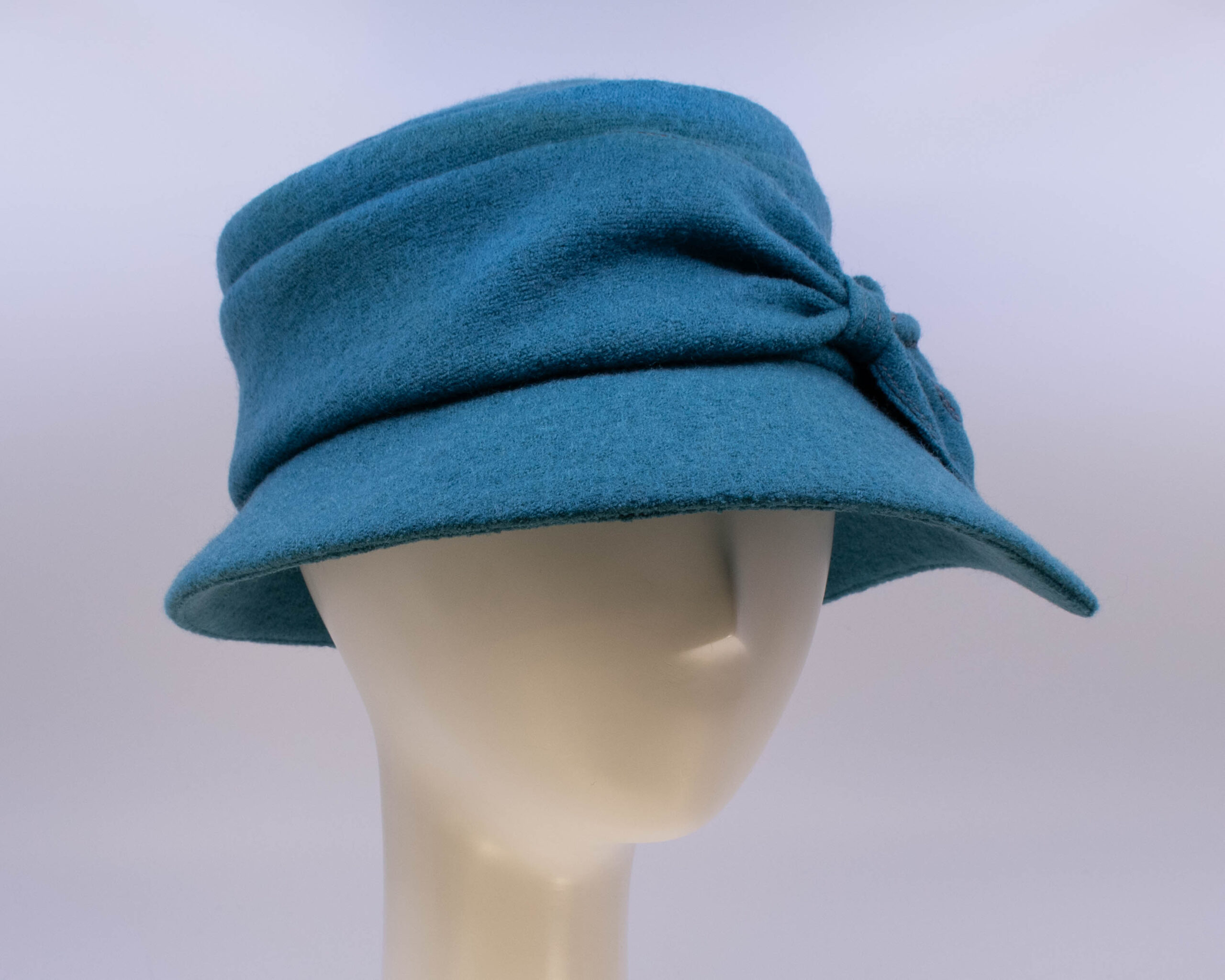 Boiled Wool: Grace - Aqua (Side View 2)